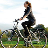 Vrouw ebike