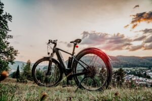 Een gewilde elektrische fiets ter illustratie