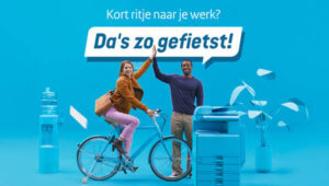 Promotieplaatje van publiekscampagne: "Kort ritje? Da's zo gefietst"